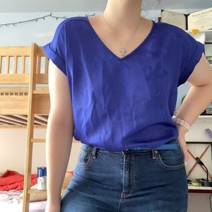 Blue Blouse From Express